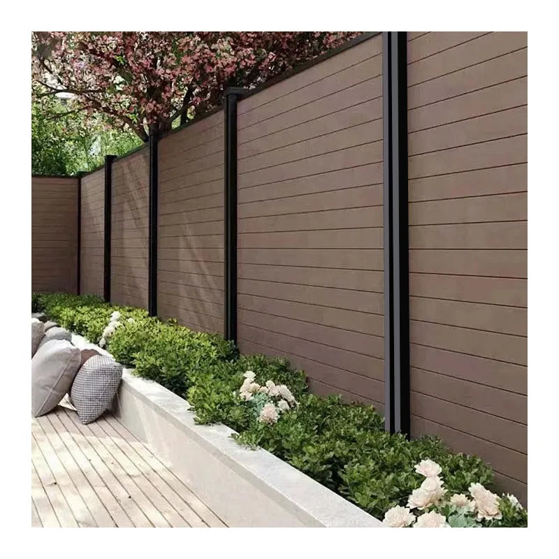 Recyclable Cheap Composite Wallboard Garden Outdoor Using Wooden Plastic Wpc Fence Panels Door Price