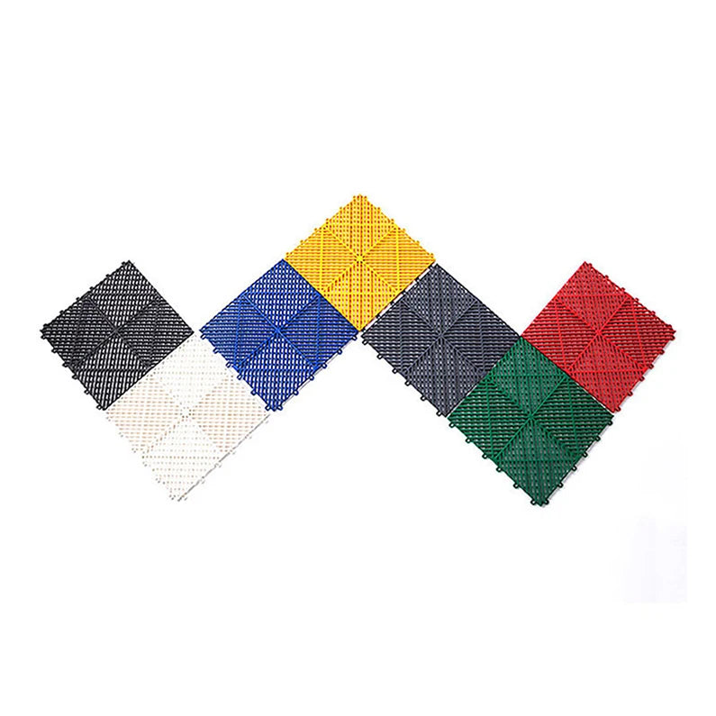 OEM/ODM Modern Design PVC Car Wash Grate Floor/Garage Tiles Injection Molding Interlocking Plastic Dalle Vinyl Flooring