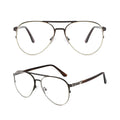 2024 New Fashion Double Bridge Oval Shape Optical Glasses Metal Optical Frame Eyeglasses Metal Frames for Women Men