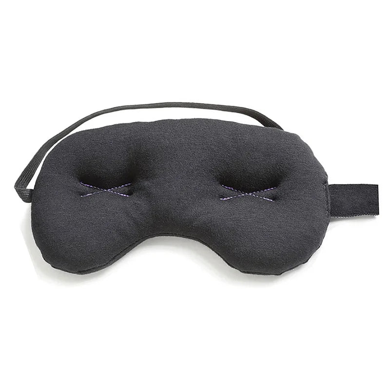 Custom Logo 100% Light Block Adjustable Band Eyelash Extension Sleep Mask Gravity Glass Bead Weighted Eye Mask