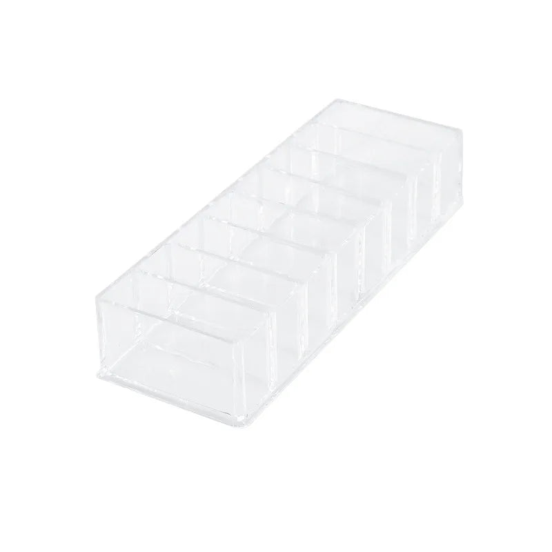 Plastic Desktop Sorting Compartments Cable Earphone Organizer Transparent Plastic Cable Storage Box
