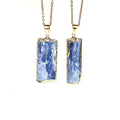 Natural Freeform Kyanite Crystals Pendant and Charm Rough Raw Blue Kyanite Gemstone Pendants Charms for NECKLACE Jewelry Making
