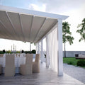 Luxury PVC Pergpla Waterproof Motorized Retractable Pergola PVC Folding Roof for Outdoor
