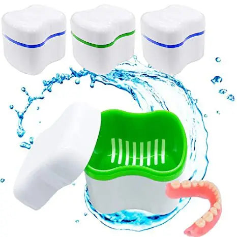 Factory Priced Multi-Purpose Plastic Denture Bath Box Oral Hygiene Storage Retainer for Invisible Aligner Braces Dental Case