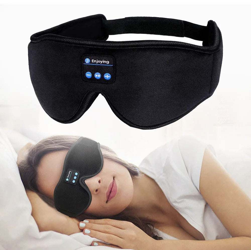 Sleep Headphones Blue Tooth 5.3 Wireless Music Eye Mask 2026 Newest Earphone With Sleeping Washable 3D Blindfold Headset