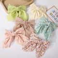 New Fashion Chiffon Fabric Hair Bow Clip Simple Floral Bow Knot Barrette Gentle Fabric Beauty Hair Accessories for Women Girl