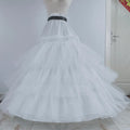 AL1515 2025 New Style Wedding Dress Super Fluffy Extendable 6 Hoops 3 Layers Ruffle Yarn Adjustable Zipper Cancan Petticoat