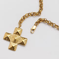 Fashion Stainless Steel 18k Gold Plated Versatile Non Tarnish Tourbillon Cross Necklace Waterproof Jewelry YF3927
