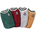 College Style Velvet Cat Clothes Autumn and Winter Dog Sweaters Keep Warm and Prevent Falling Off Pet Sweaters