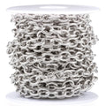 Stainless Steel Flat O-Chain Cable Jewelry Findings Component for Men and Women for Necklace Making