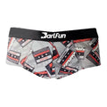 Fast Dry Breathable Men's Mid-Rise Boxer Briefs Polyester/Spandex Fabric Printed Underwear