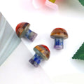 Hongzhuo Meditation Crystals Healing Stones Kit 7 Chakra Stone Crystal Mushroom Craft