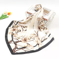 Made in China Spring Elegant Fashion Satin Silk Neck Print 90*90cm Large square Gift Custom Malaysia Style Hijab Shawl