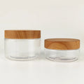 Popular 10OZ 16OZ 32OZ Wholesale Recycled Tea Honey Spice Bath Salt Empty Plastic Jars With Bamboo Lid