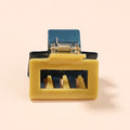Mi Dairy 2024 New Arrival Hollowed High Quality Rectangle Montage Acetate Hair Claw for Women Girls 223445