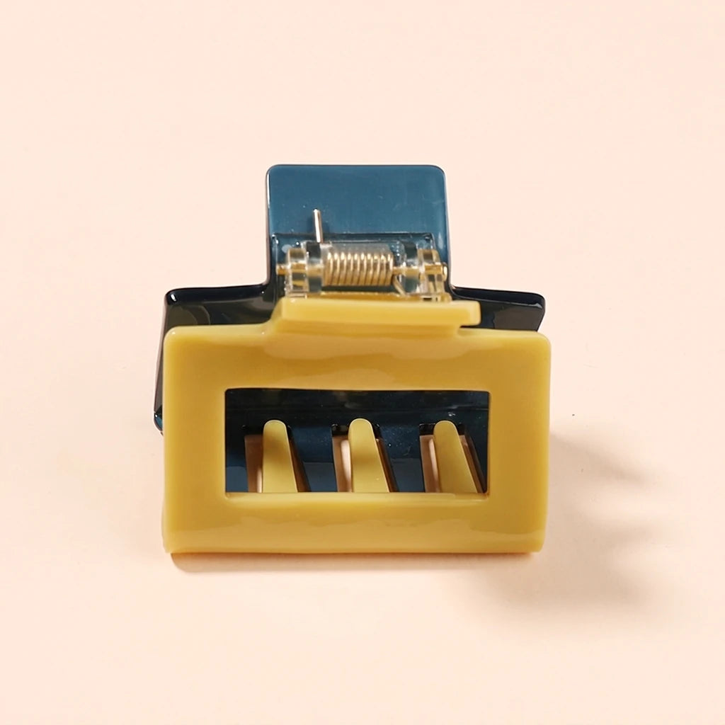 Mi Dairy 2024 New Arrival Hollowed High Quality Rectangle Montage Acetate Hair Claw for Women Girls 223445