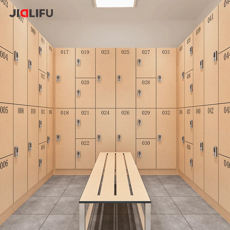 Jialifu Durable Wooden Student Storage Locker Cabinet for Club Gym Locker Room Cabinets