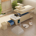 Modern Spa Bed Portable Water Tanks No Plumbing Required Beauty Salon Water Cycle Steam Head Massage Bed Convenient Shampoo Bed MegaBDM