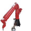 Small Ship Marine Lifting Side  Folding  Boom Crane Truck Lift Hydraulic Telescopic Arm for Sale
