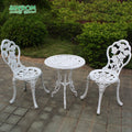 Outdoor Furniture Garden Sets Sand Cast Aluminum Small Table and Chairs