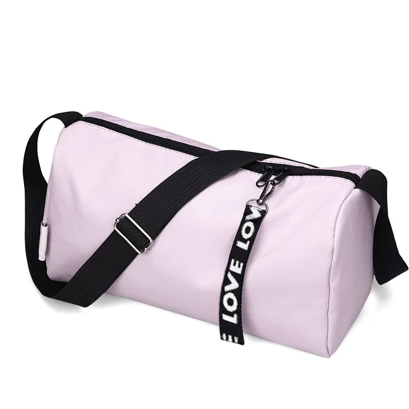 Trendy Casual Travel Duffel Bag Short-Distance Business Trip Shoulder Bag for Fitness Yoga Sports Training with Soft Logo
