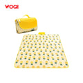 WOQI Foldable Portable Extra Large Striped Beach Mat Waterproof Outdoor Picnic Mat Blanket