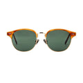 Designer Mazzucchelli Brand Luxury Round Sun Glasses for Women/Men Acetate Gafas De Sol UV400 Gold Coffee Gray Frames Tac Lenses