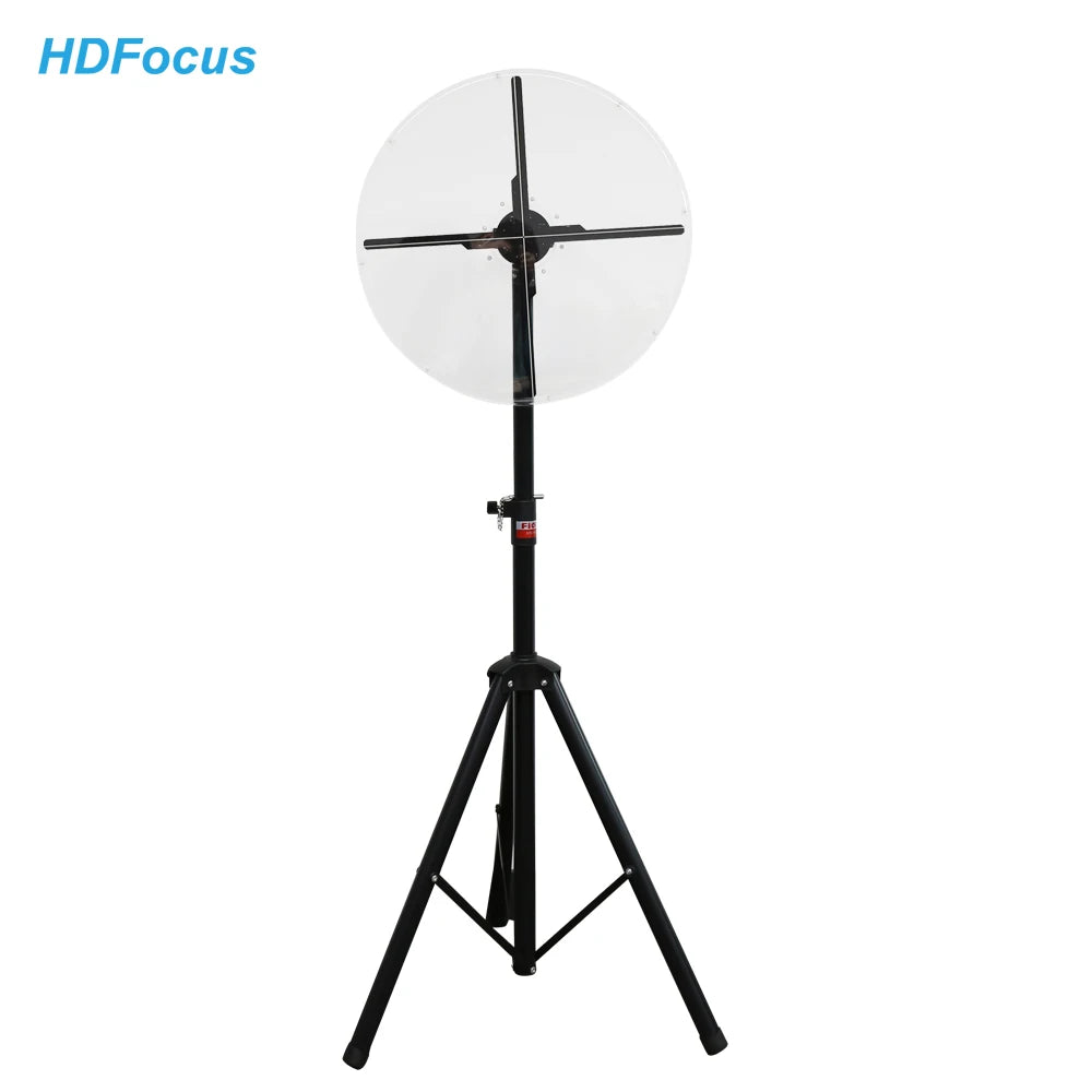 Display Screen 3d Holographic Fan Advertising Equipment With 3d Imaging Setup With Stand
