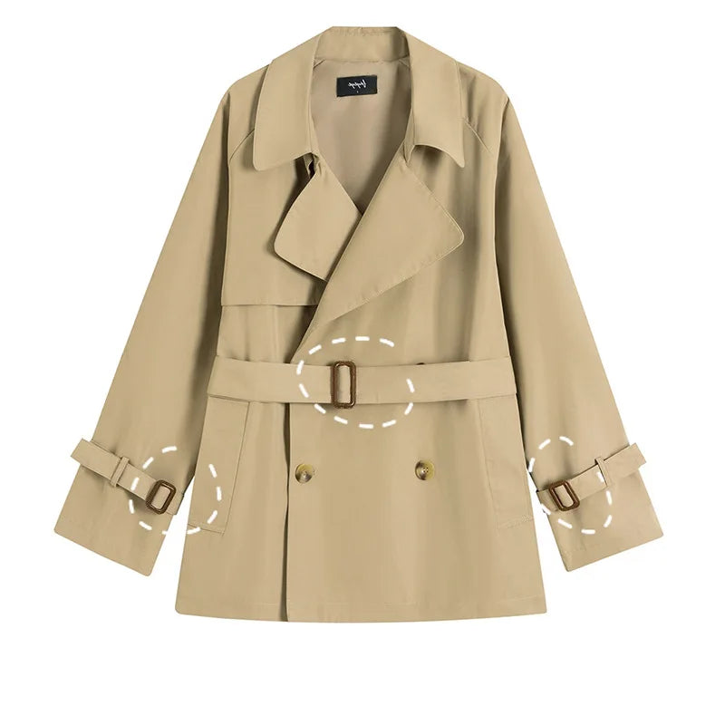 Jtfur Wholesale Casual Style Ladies Fashion Jacket Custom Women Trench Coat