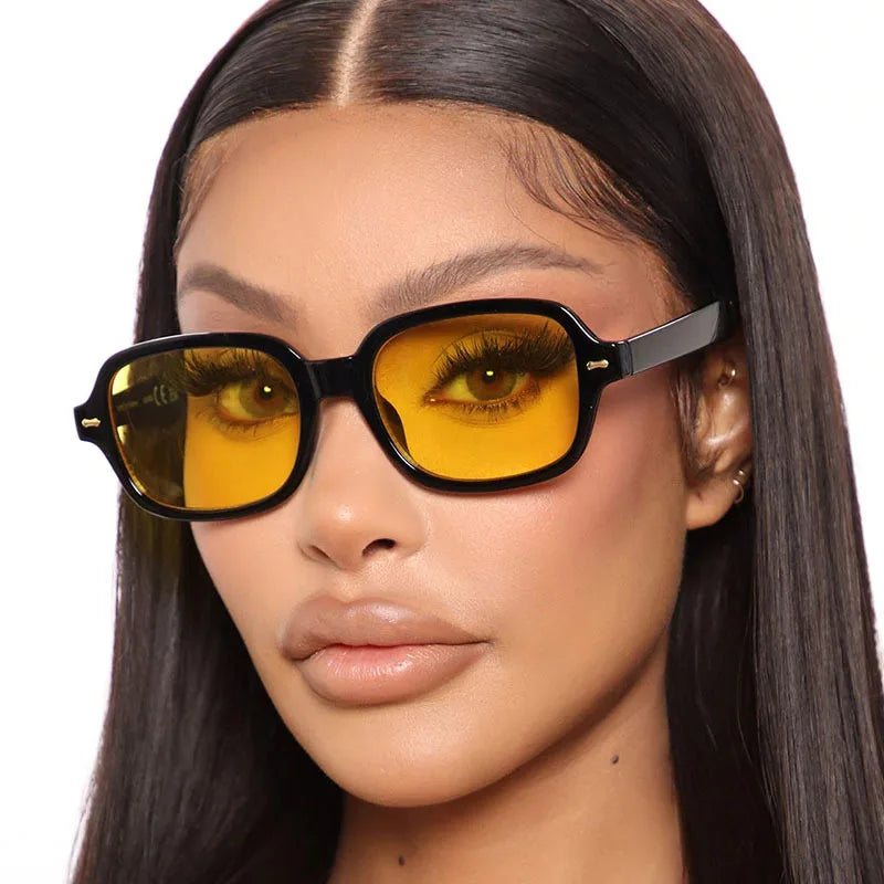5033 Luxury Brand Custom logo Sunglasses Trendy Street Shoot Small Square Frame Women Sun Glasses Retro Sunglasses