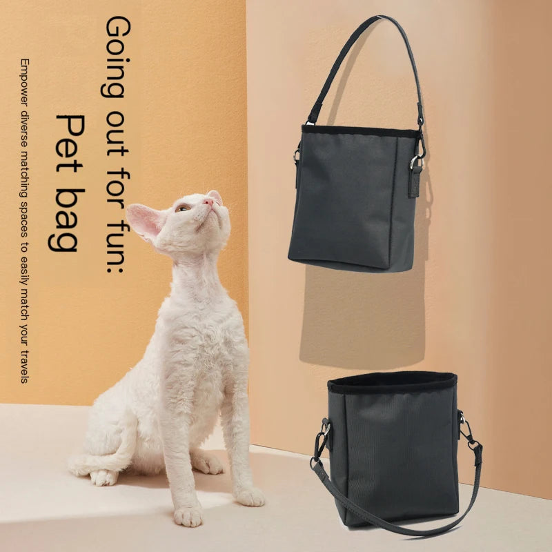 Eco-friendly Fashion Elegant Classic Square Luxury Outdoor Dog Cat Carrier Belt Closure Oxford Mesh Fabric Portable Lightweight