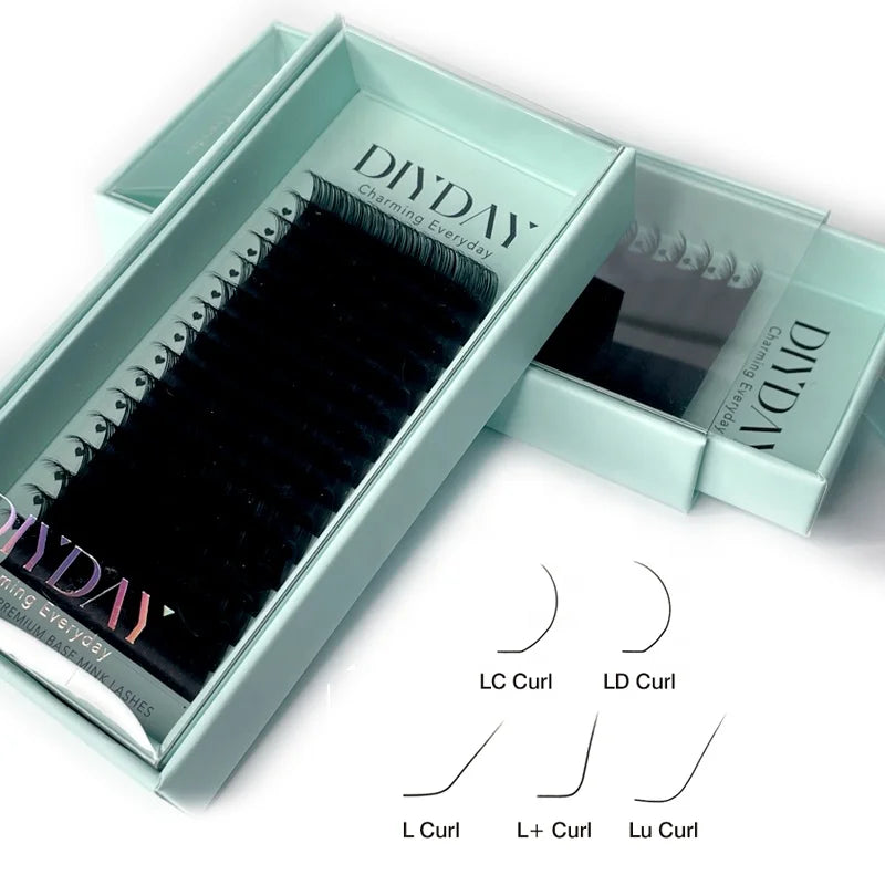 DIYDAY Russian Volume Mink Strip Lashes 15-20mm Classic Lash Extensions 0.15 for Wholesale