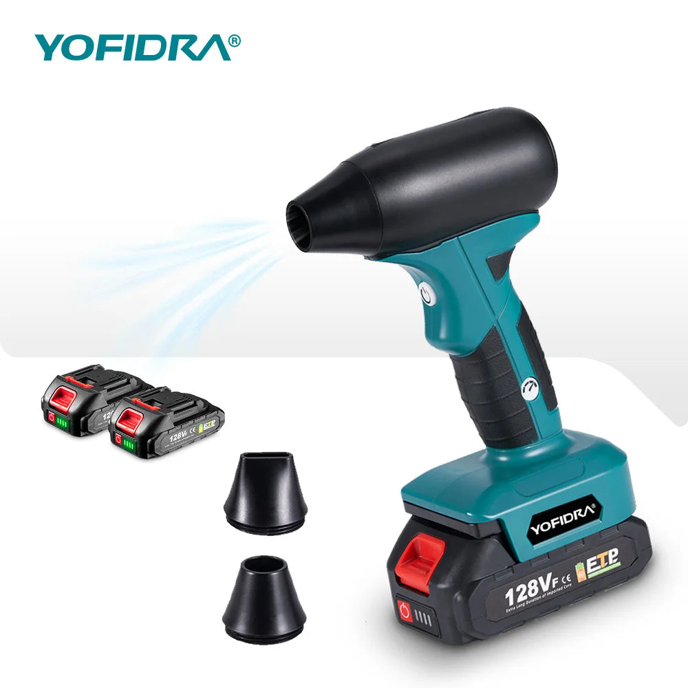 Yofidra DIY Cordless Mini Turbo Hair Dryer Set 4-Speed High Speed Brushless Motor 2830 Battery Powered