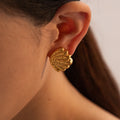 New Tarnish Free Waterproof Earring 18K Gold Plated Stainless Steel Hypoallergenic Shell Earrings