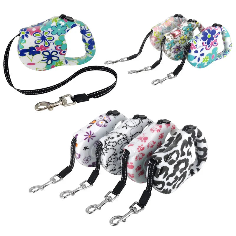 Pet Supplies Dog Collar Small Medium Sized Dog Automatic Retractable Leash
