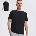 Men's Reversible 100% Polyester Soft T-Shirt New Popular Lightweight Breathable Summer Sports Fitness Activewear Plus Size Nude