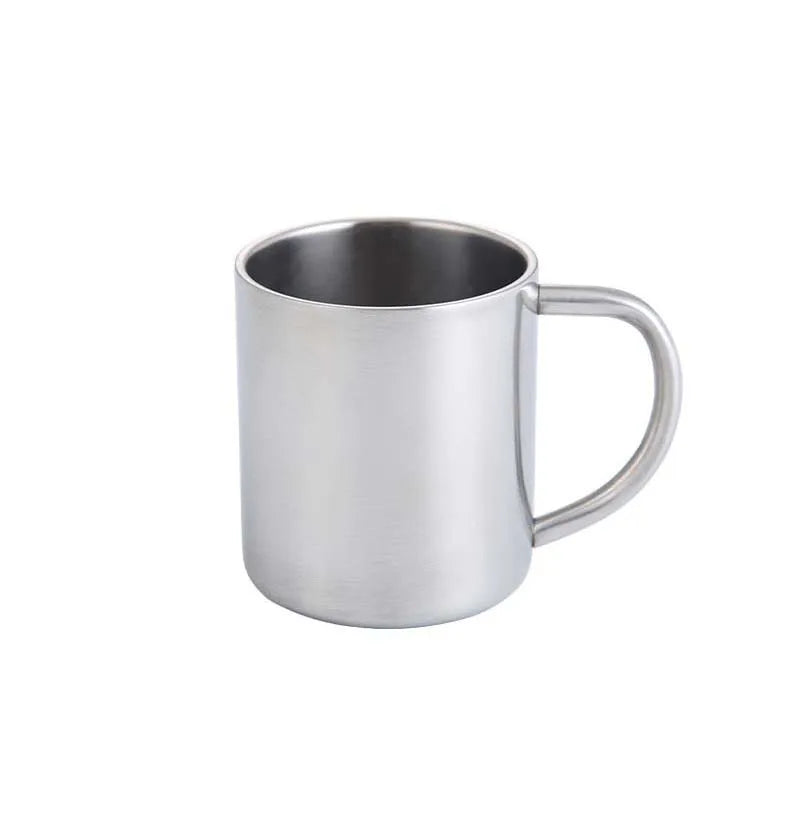 Kids Water Cup with Handle Kindergarten School Food Grade Stainless Steel Mug