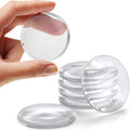 Low MOQ Stocks Wholesale Wall Protector 6pcs 1.57inch Self Adhesive Bumper Pads Clear Round Rubber Cabinet Door Handle Stoppers