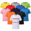 Polyester Men Plain Custom Blank t Shirt Printing Tshirts White Sublimation Polyester Quick Dry T-shirts