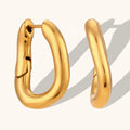 Water Proof Hypoallergenic U Shape Hoop Earring Stainless Steel Non Tarnish Minimalist Earrings