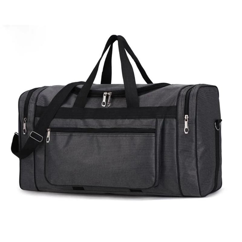 Wholesale Large Capacity Nylon Sports Bag Fashion Training Gym & Fitness Handbag with Zipper Closure for Leisure Travel