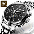 OLEVS 6633 Hot Sale OEM Fashion  Golden Tourbillon Mens Watches Large Dial Automatic Mechanical Watches Men Wrist Luxury Watch
