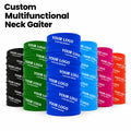 Custom Logo All Over Printed Multifunctional Breathable Seamless Headwear Neck Tube Snood Cycling Neck Gaiter Bandana Scarf