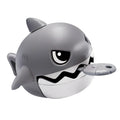 2024 Interactive Pull Line Moving Bite Shark Eating Small Fish Toy Keyring Shark Figure Miniature for Car Key Holder Novel Toys