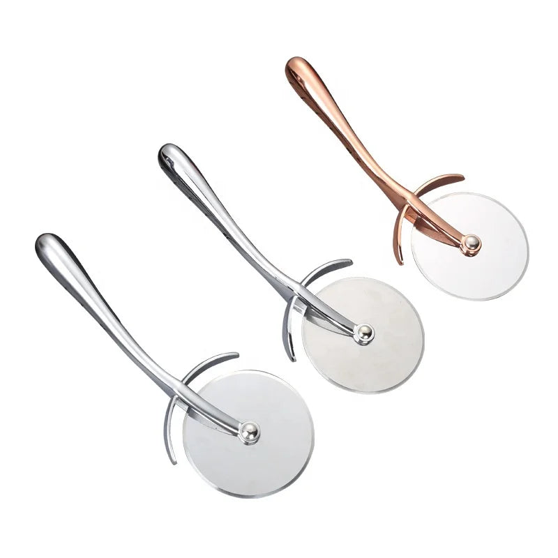 Heavy Duty Pizza Cutter Stainless Steel Pizza Cutter Wheel With High-quality Linen Pouch