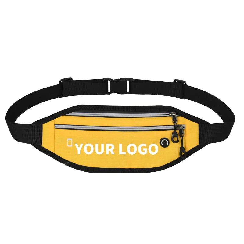 Outdoor Sports Waterproof Oxford Fitness Waist Bag Adjustable Running Belt Mobile Phone Bum Bag Fanny Pack