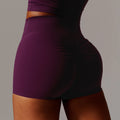 Women's High Waist XL Yoga Jogging Shorts Solid Pattern Push-Up Sportswear With Butt Scrunch Leggins Seamless Fitness Shorts