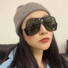 2023 Hot Luxury Fashion Shades Extra Big Irregular Frame Shades Designer Sunglasses Famous Brands Custom Logo Gafas De Sol