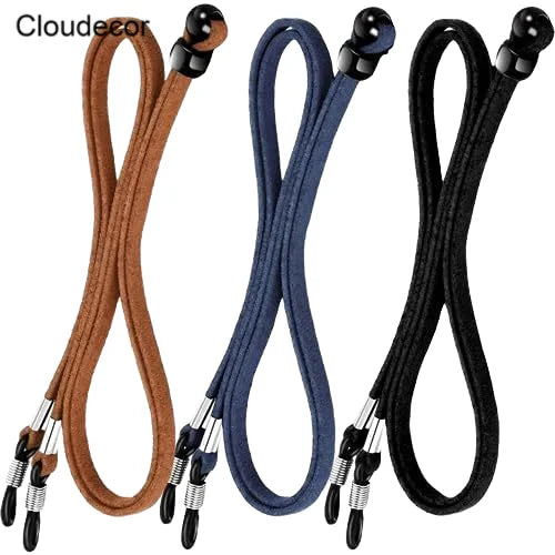 Unisex Glasses String Velvet Eyeglasses Reading Chain Adjustable Anti-Slip Anti-Fall Lanyard Men Suede Sunglasses Rope Kids