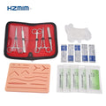 Silicone Anatomical Model Manikin Surgical Suture Practice Kit for Medical Students Training Usage in Schools